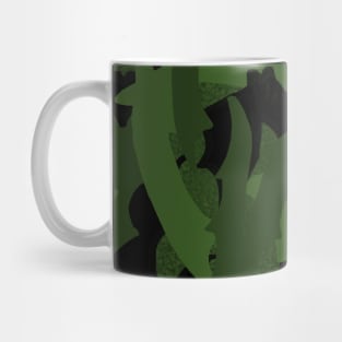 Spooky Camo Bats in Green Mug